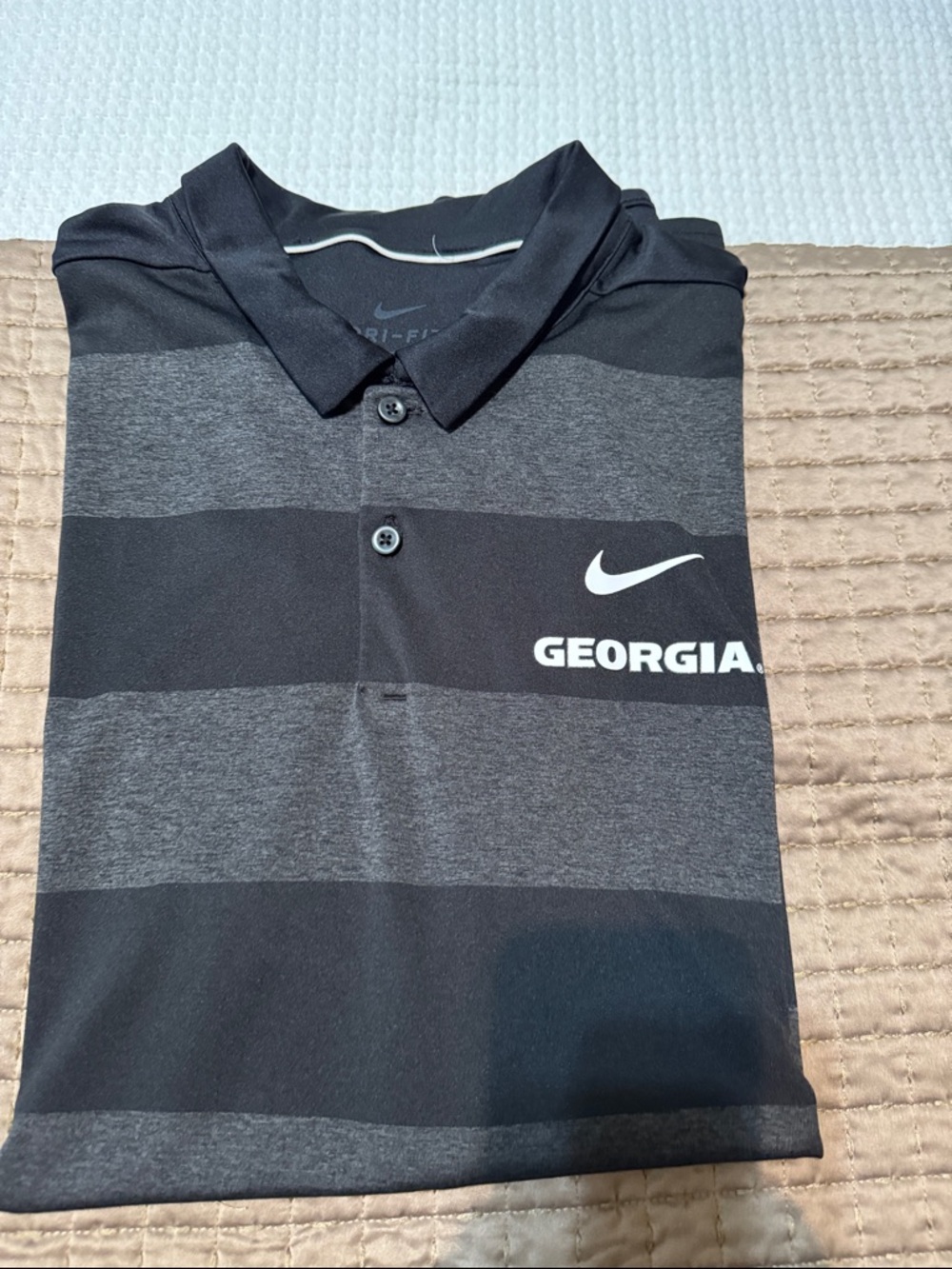 Nike Black Georgia Bulldogs Polo large